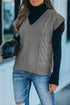 V-Neck Twist Knitted Vest Sweater